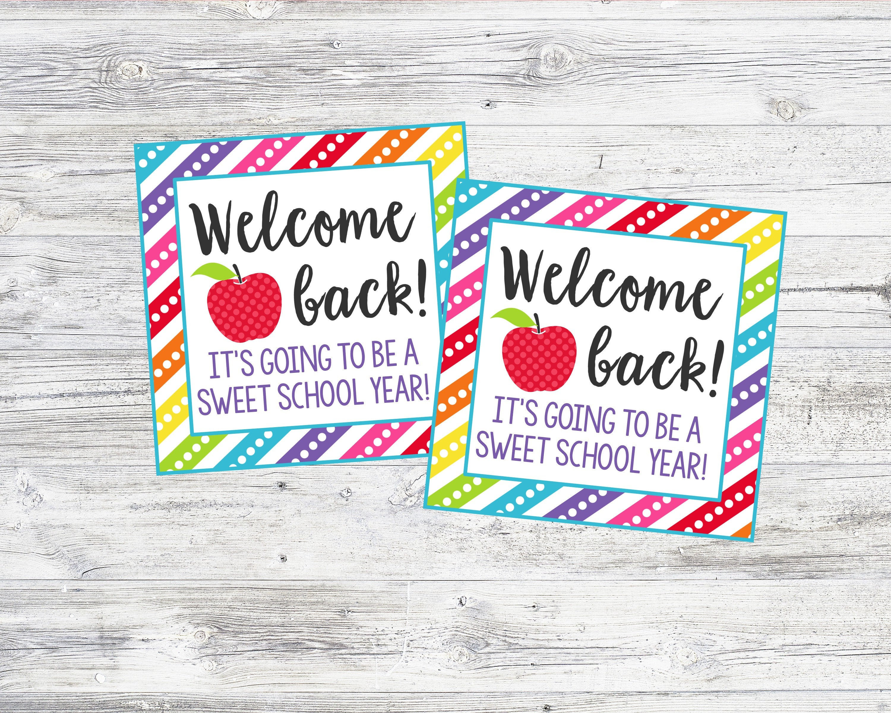 Back To School Tags. Tags for Teacher Gift Class Etsy