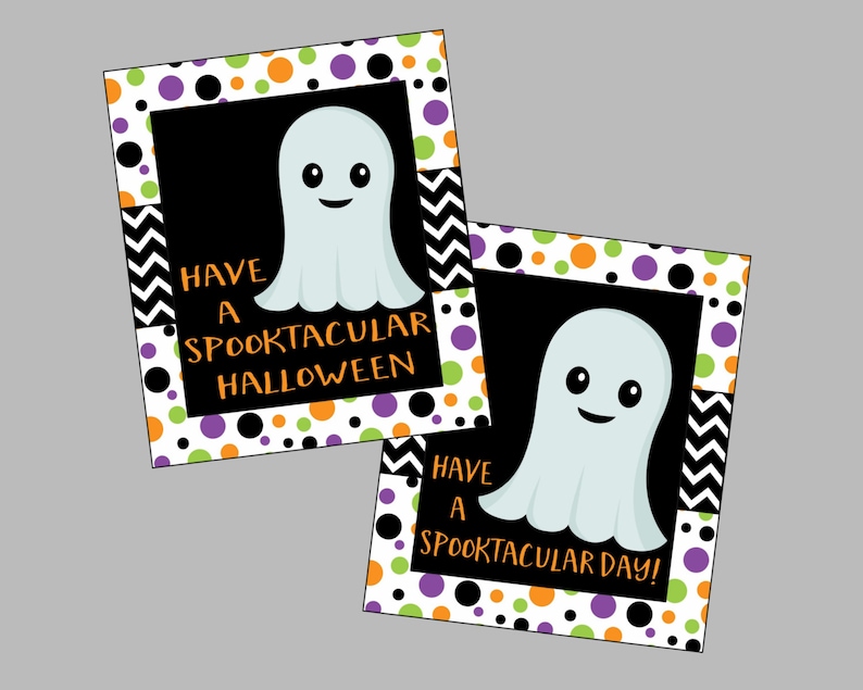 Spooktacular Halloween Tags. Great for Halloween Treats, Neighbor Gifts, Favor Tags, Halloween 
