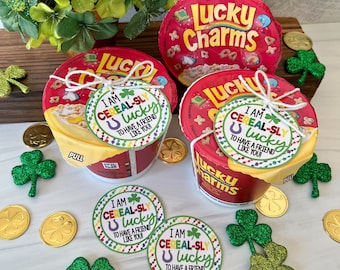 Müsli-schlaue Lucky Tags für den St. Patrick's Day. Müsli-schlaues Glück, einen Freund wie Sie zu haben. Sofortiger digitaler Download druckbare Tags