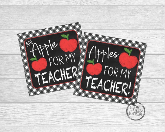 Buy Apples for My Teacher Tags. Back to School Tags. Teacher Gift Online in  India - Etsy