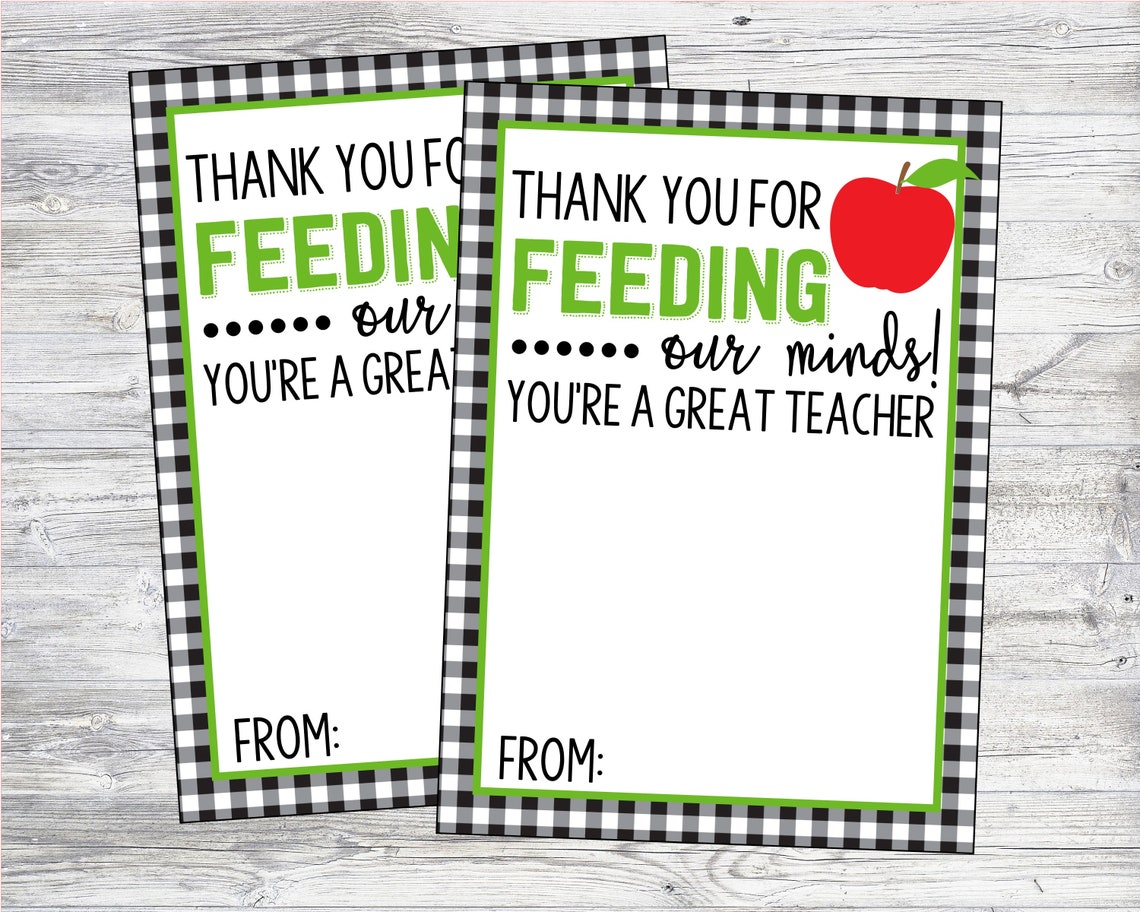 Restaurant Gift Card Holder for Teachers Appreciation. Thank You for ...