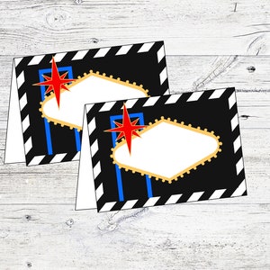 Food Tents for Las Vegas, Casino Night Party. INSTANT DIGITAL DOWNLOAD. Fabulous Las Vegas Food Tents.