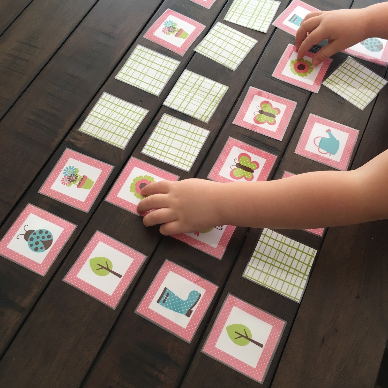 Flower Garden Memory and Matching Game. Instant Digital Download. Fun ...