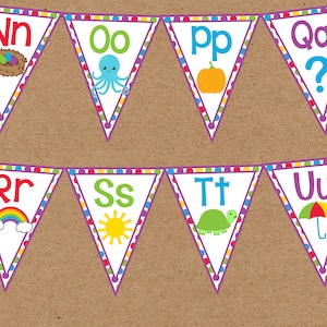 Printable Alphabet Banner. Full Alphabet Banner, Great for Classroom ...