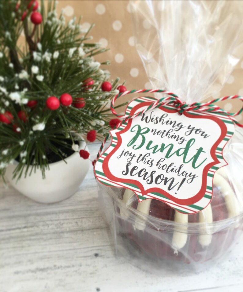 christmas bundt cake tags