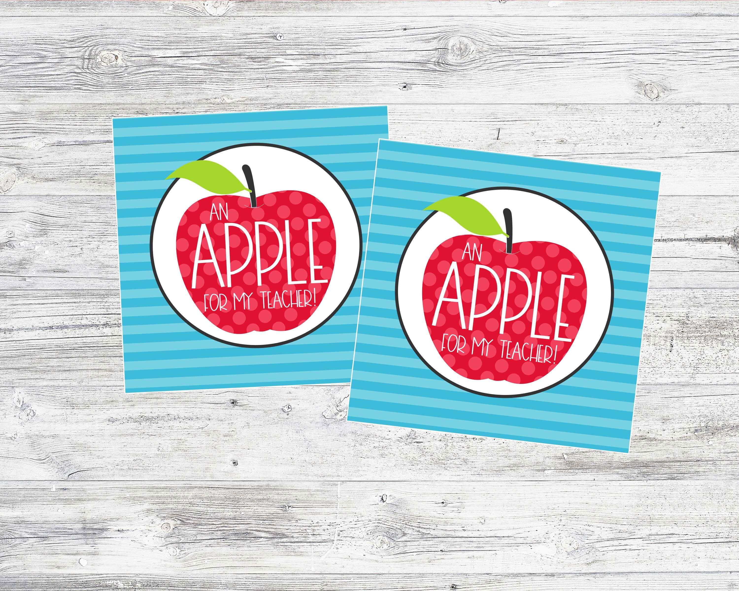 An Apple for My Teacher Back to School Tags. Tags for Teacher - Etsy