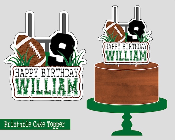 Decorazione Per Torta Da Calcio, Cupcake, Decorazione Per Torte Di Calcio, Per Compleanno (8 - Foto 12