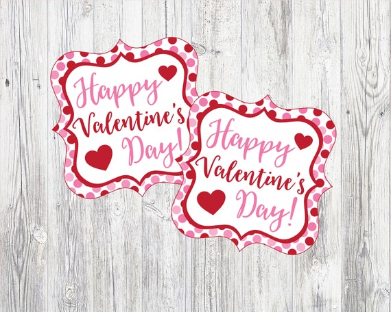 Happy Valentine's Day Tags. Printable Valentine's Day