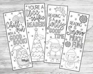 Kit 4 Marque-pages DIY Peinture Diamant - Loisir Créatif Anti-stress, Motif Bonhomme De Neige Hiver
