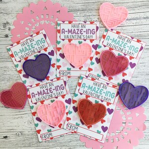 Passez une super Saint-Valentin ! Cartes de la Saint-Valentin à associer avec des labyrinthes. Téléchargement numérique instantané. Pour un échange pour la Saint-Valentin.