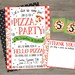 Pizza Party Birthday Invitation. Printable Pizza Party - Etsy