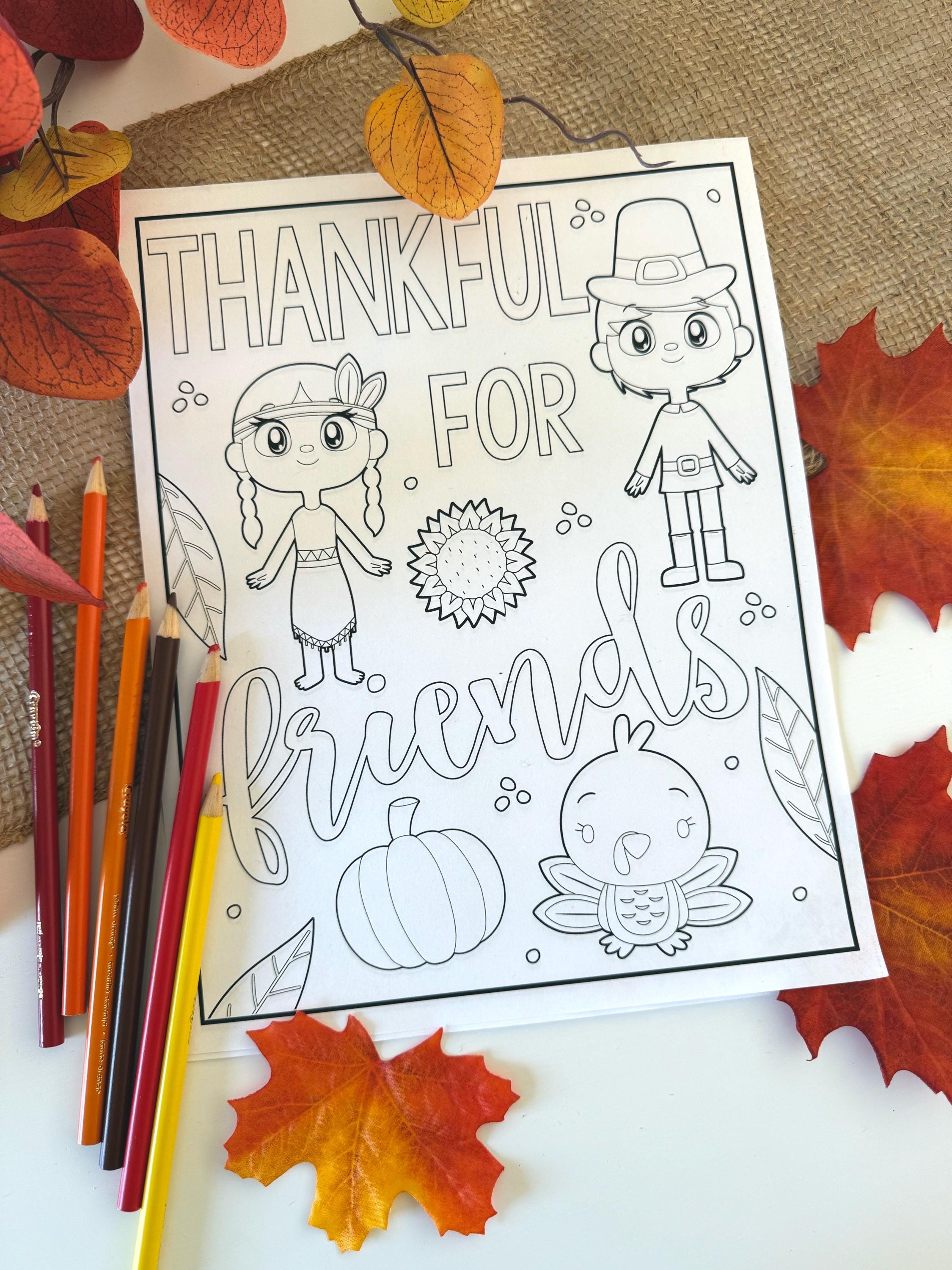 Printable Thanksgiving Coloring Pages for Kids or Adults! Holiday ...