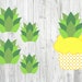PRINTABLE Pineapple Tops Cupcake Toppers. Cupcake Toppers for Luau, Pineapple Party, Baby Shower ...