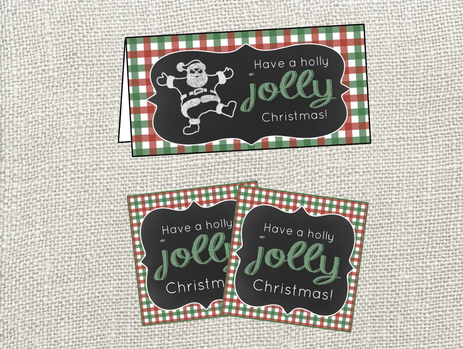 Have a Holly Jolly Christmas Gift Tag and Bag Topper. - Etsy
