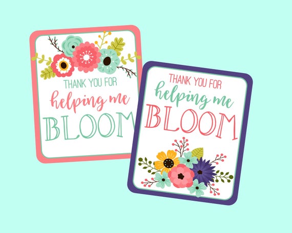 Vinyl Sticker Book Box Frame Quote Thank you for helping me grow Teacher