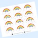 PRINTABLE Rainbow Cupcake Toppers. Cupcake Toppers for Rainbow Party ...
