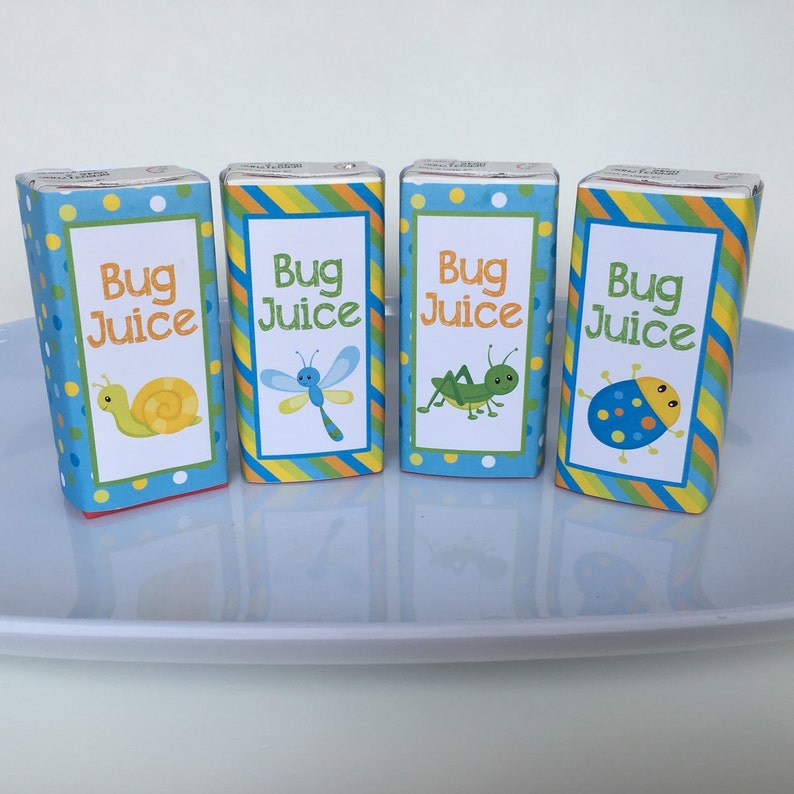 Bug Juice Juice Box Labels. Instant Digital Download. Fun for Etsy