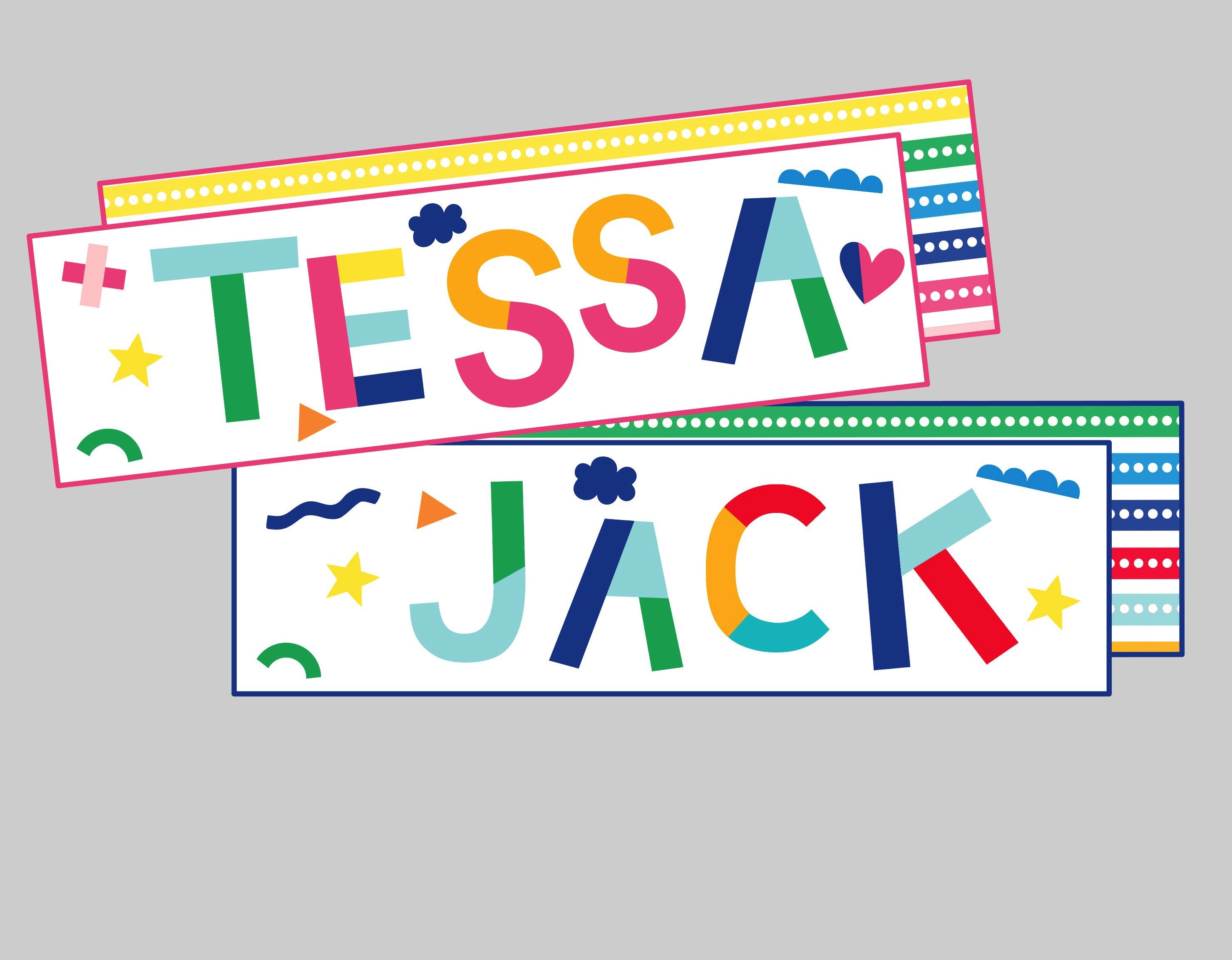 personalized printable bookmarks for kids teachers or etsy