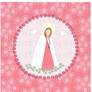 Virgen Maria clipart, Bautismo, Comunion, Archivos Eps, Jpg, Png 300 dpi