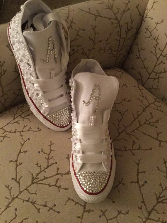 blinged out converse sneakers