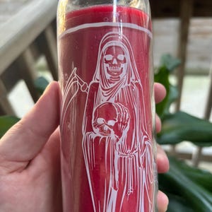 Red Santa Muerte Spell Candle: Love, Passion, Power - 7 Day