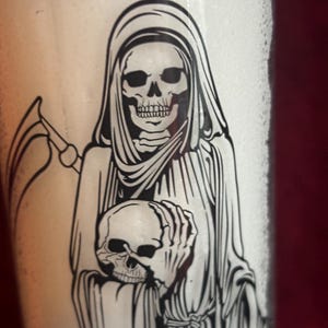 Santa Muerte Spell Candle: White 7 Day Candle for Devotees