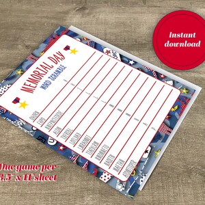 Memorial Day Word Scramble Match up Game / Patriotic Word Games ...