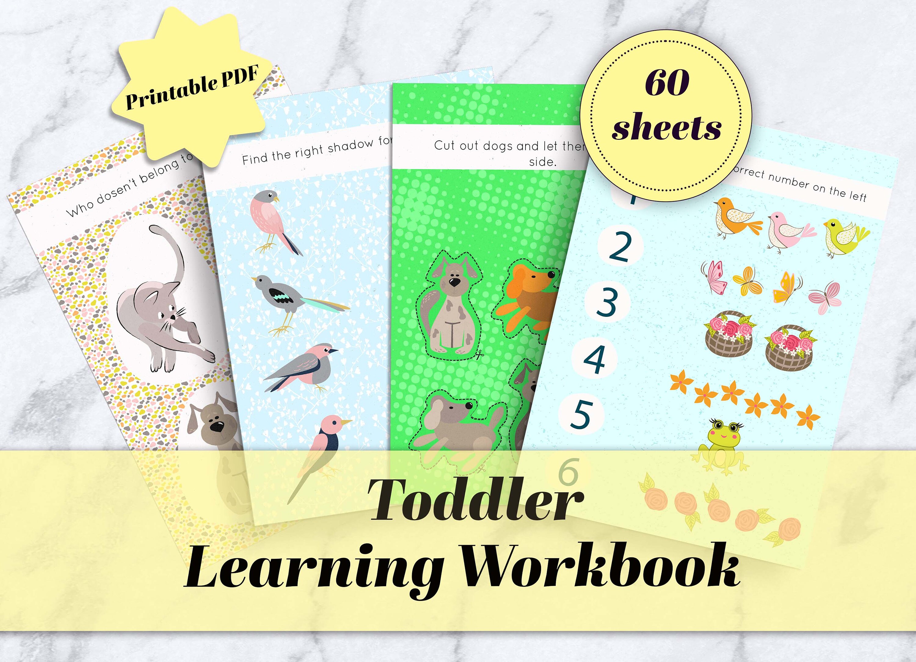 toddler learning workbook printable pdf preschool worksheets etsy denmark