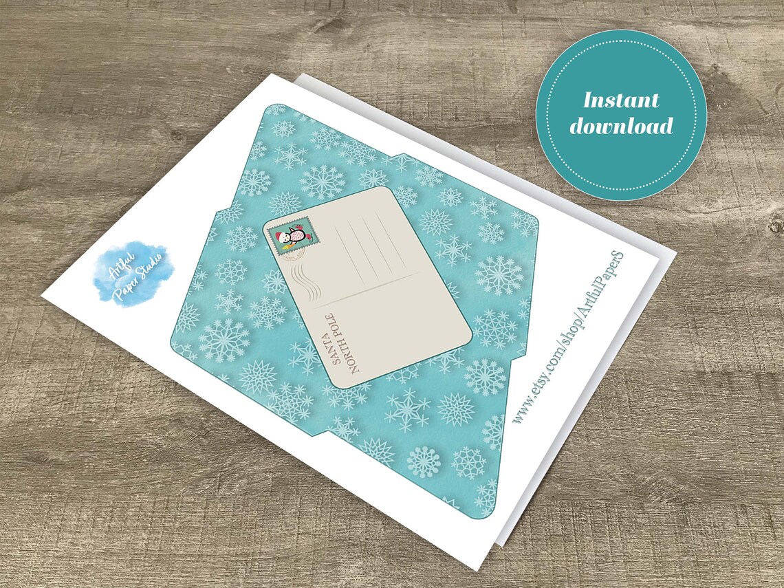 Santa Letter Kit, Printable Christmas Eve Box Idea, Christmas Wish List ...