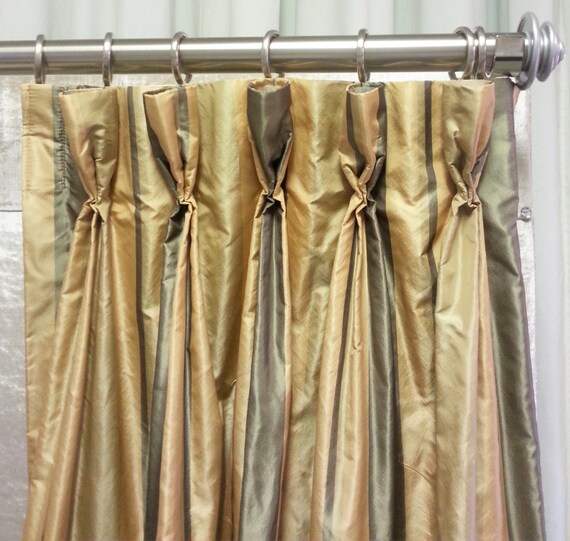 Goblet Pleats Drape With Tassel Panel Drapery Curtains Window Etsy