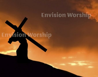 Good Friday Jesus Carrying the Cross PowerPoint - Standard Size