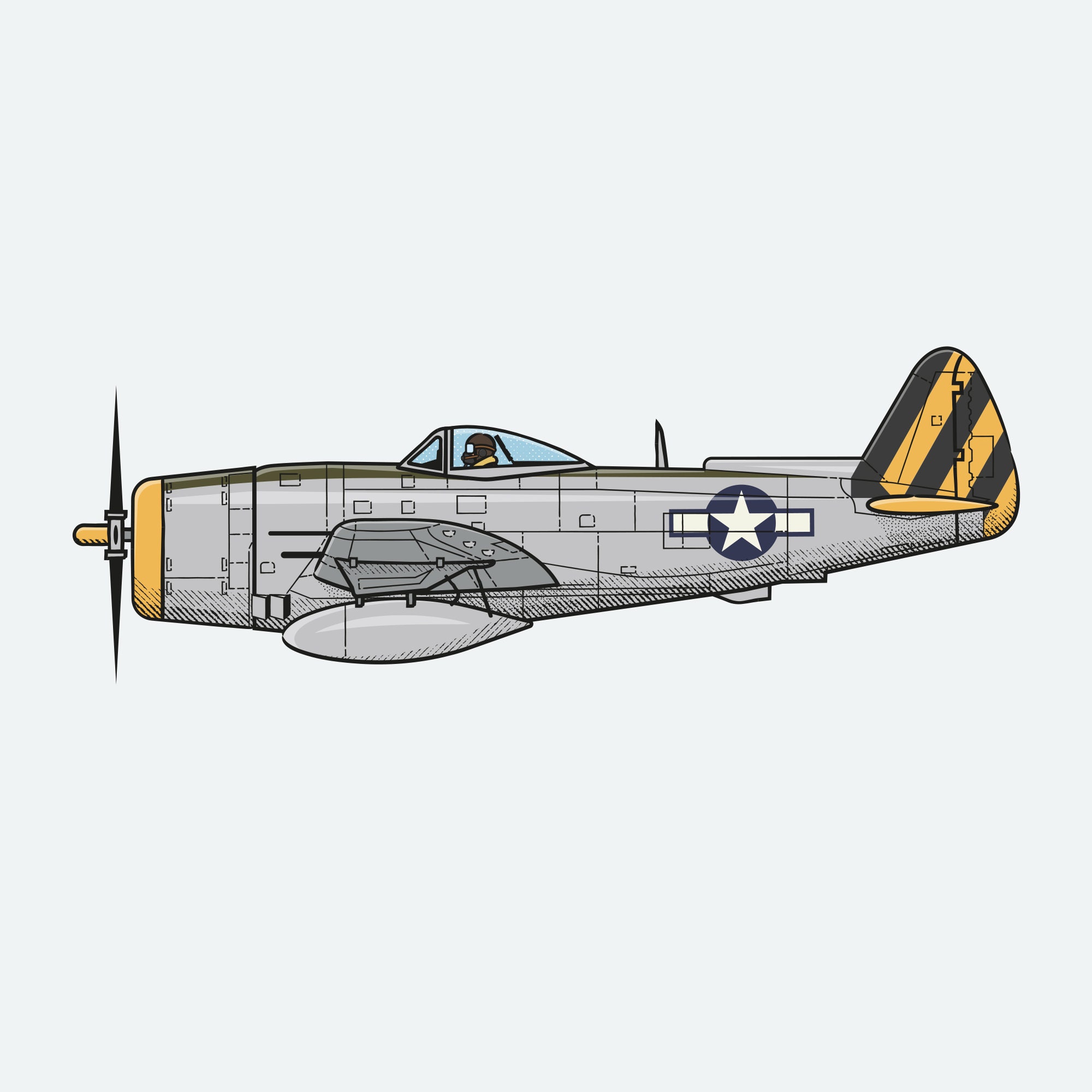 P47N サンダーボルト – アメリカの第二次世界大戦の戦闘機 P47N サンダーボルト – アメリカの第二次世界大戦の戦闘機