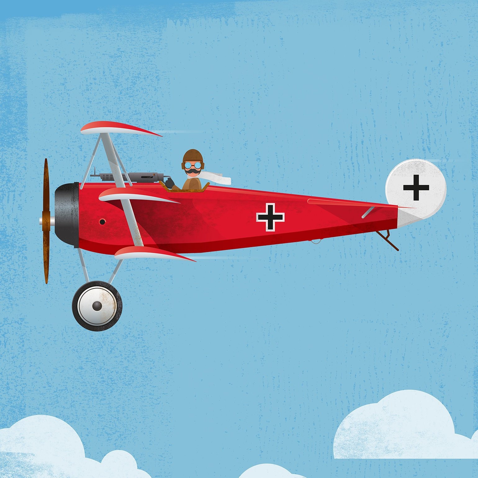 レッドバロン – 第一次世界大戦のフォッカー三機飛行機