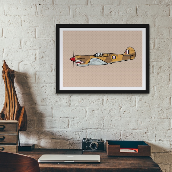 P-40D キティホーク – 第二次世界大戦のイギリス戦闘機 – デジタル