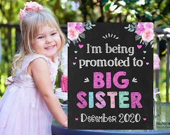 Sister Sign Baby Number 2 2nd Pregnancy This Little Honey Bee Big Sister Announcement PRINTABLE Spring Pregnancy Announcement