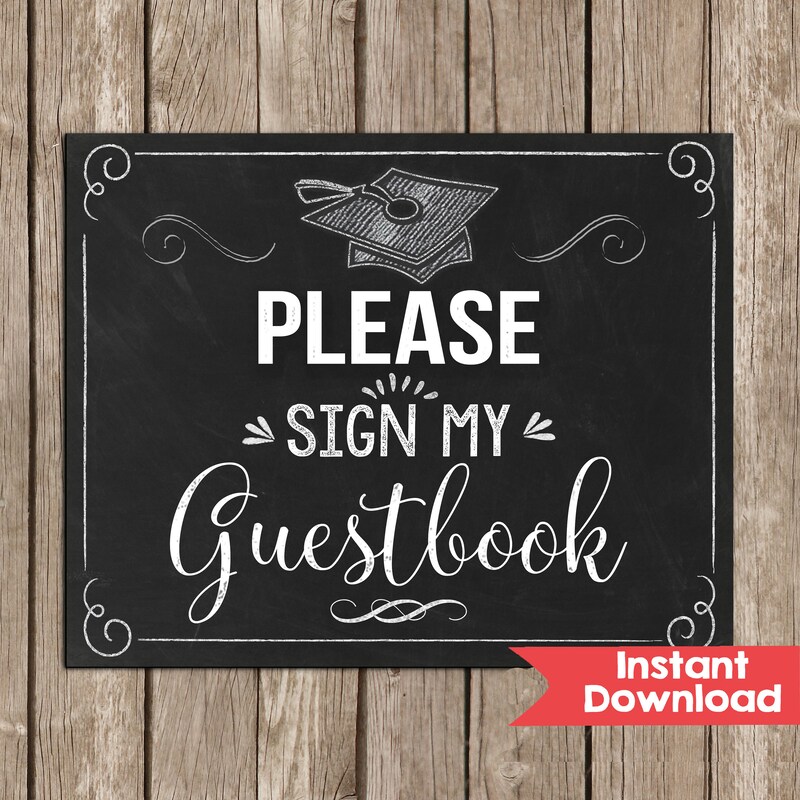 Chalkboard Guestbook - Etsy