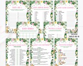 Jungle Baby Shower Games Package Safari Girl Baby Shower Jungle Girl Baby Shower Game Zoo Safari Animals Shower Activity INSTANT DOWNLOAD