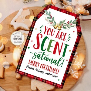 Eres una fragancia sensacional Etiqueta Regalo de Navidad Popurrí Vela Hecho a mano Vacaciones Agradecimiento al personal Maestro PTO Baño Aceites esenciales Editable