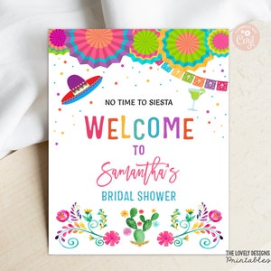 EDITABLE Fiesta Bridal Shower Welcome Sign Fiesta Mexican Sign Bride and Groom Nacho Average Cinco de Mayo Table Sign PRINTABLE DOWNLOAD