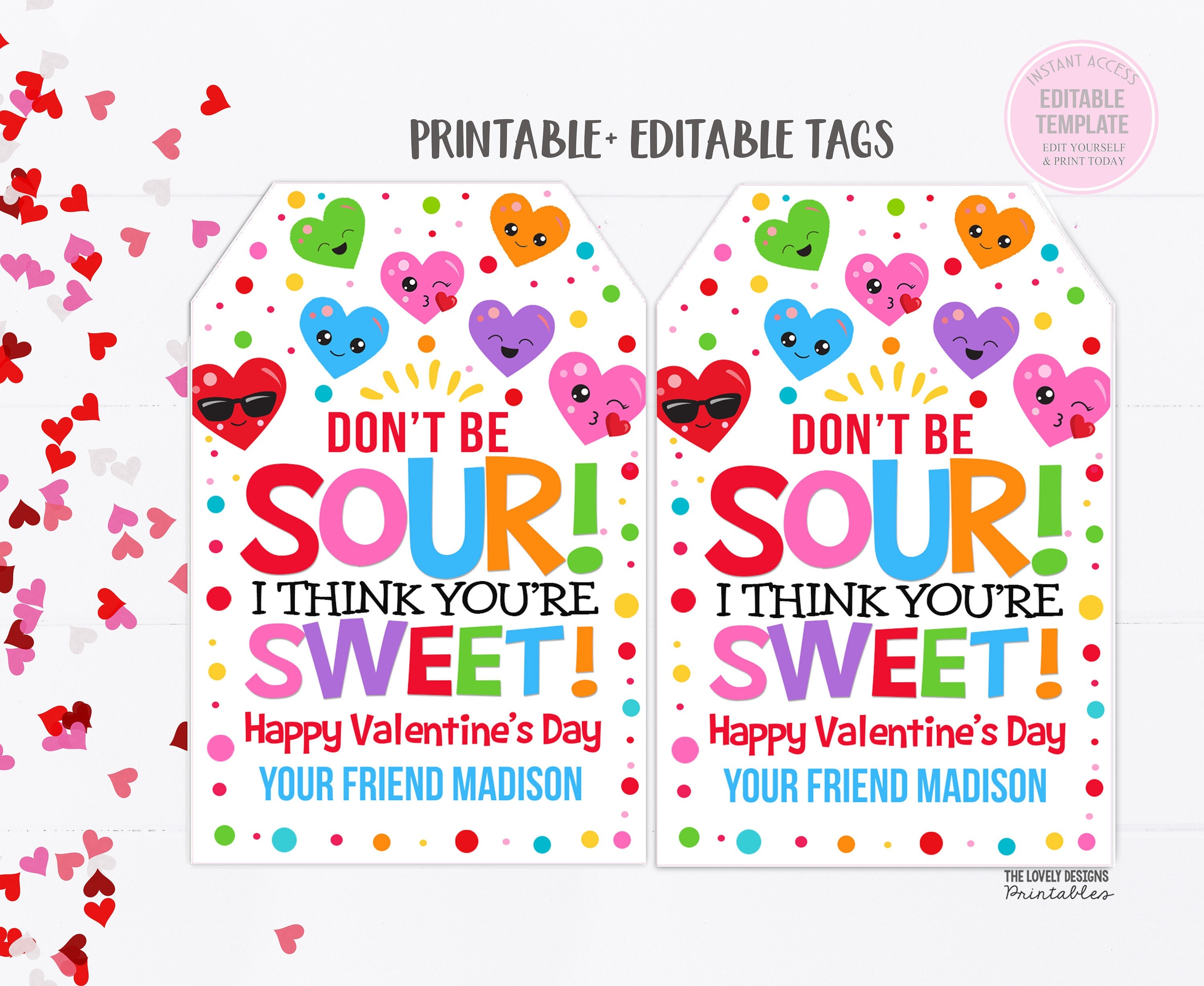 Art Valentines Cute Paintbrush Valentine's Day Cards Tiny Paint Palette Non  Candy Valentine for Little Artists DIY Printable Easy Fun 