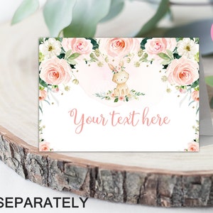 Bunny Birthday invitation Some bunny is turning one Birthday invitation Pink Floral Spring Rabbit Birthday Invite Editable DOWNLOAD BPF4 image 9