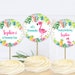 EDITABLE Flamingo Cupcake Toppers Flamingo Birthday Circles Decor ...