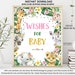 Jungle Wishes for Baby Sign Jungle Baby Shower Jungle Girl - Etsy