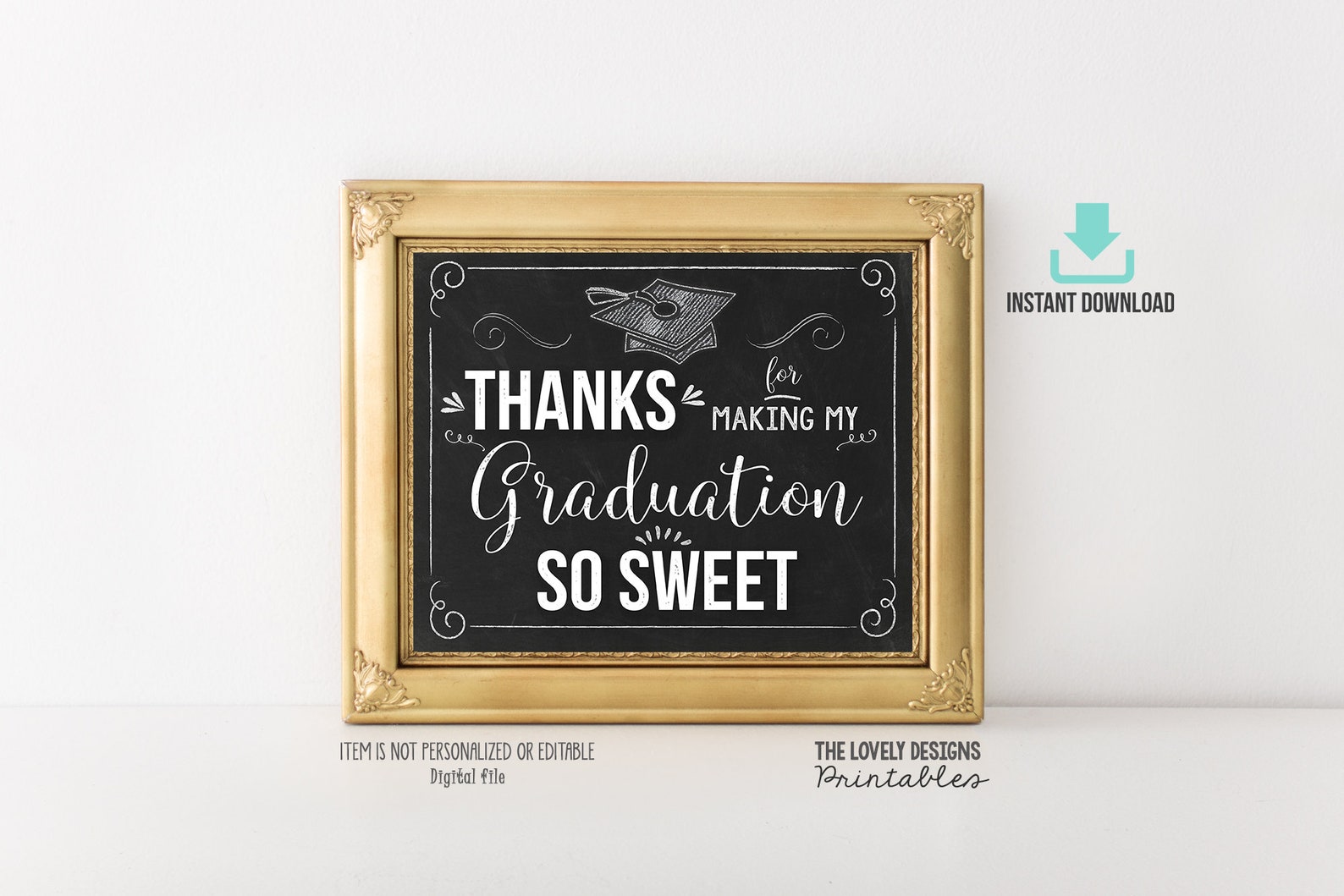 Thanks for Making My Graduation so Sweet Graduation Party | Etsy