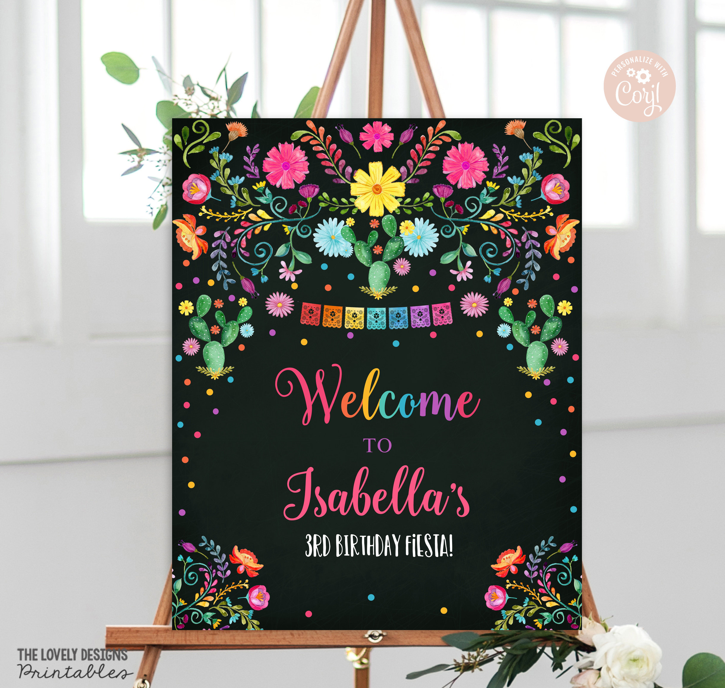 Bienvenidos wedding welcome sign template Mexico agave -  Portugal