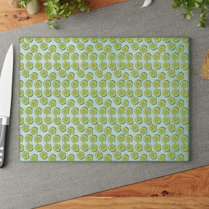 Pickle Lover&#39;s Glass Cutting Board: Kitchen Charcuterie Board