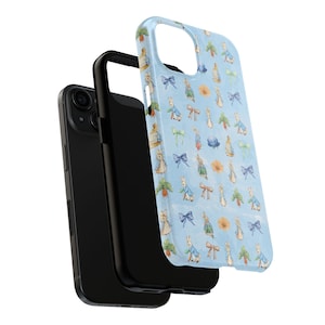 Whimsical Watercolors Peter Rabbit Easter Sleek Shock Proof Tough Protection Phone Case  for iPhones and Samsung
