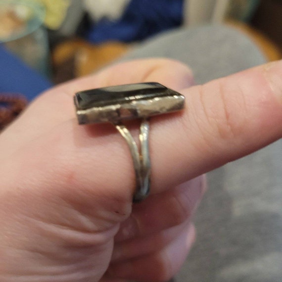 Vintage Large Handmade Rectangular Labradorite St… - image 3