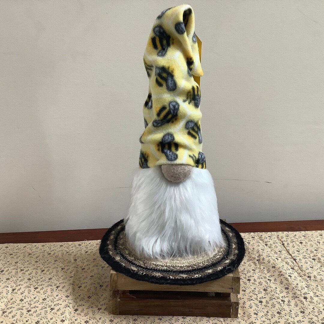 Bee Gnome Plush Gnome Bumble Bee Yellow Black White Beard - Etsy