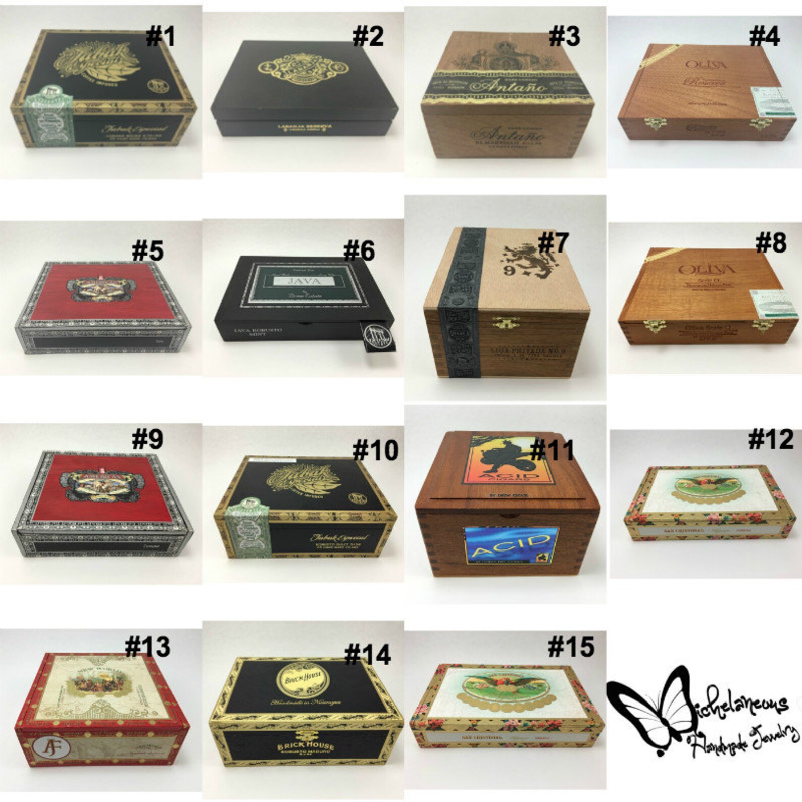 Custom Cigar Box Jewelry Box Ring Display Cufflink Box Stud Etsy